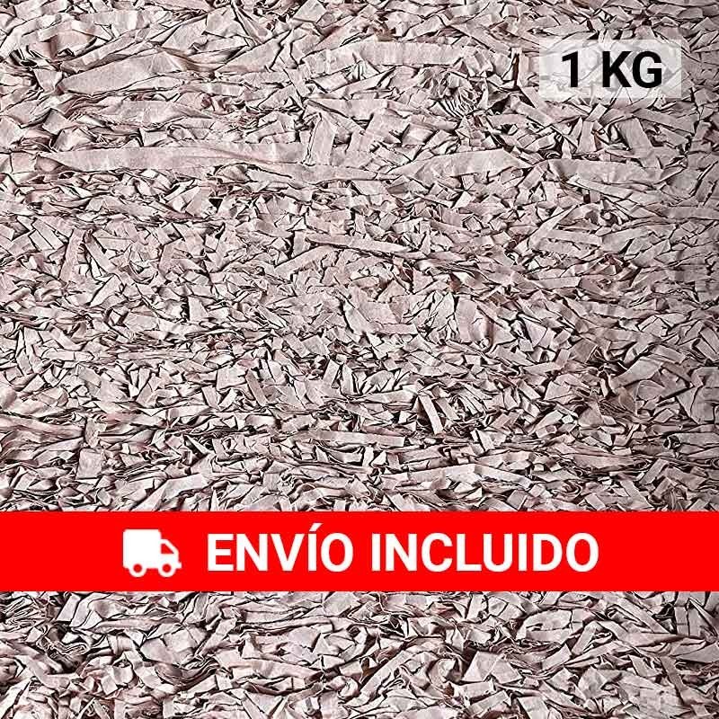 1 KG de papel SALMÓN kraft en virutas, relleno para decoración y embalaje SALMÓN