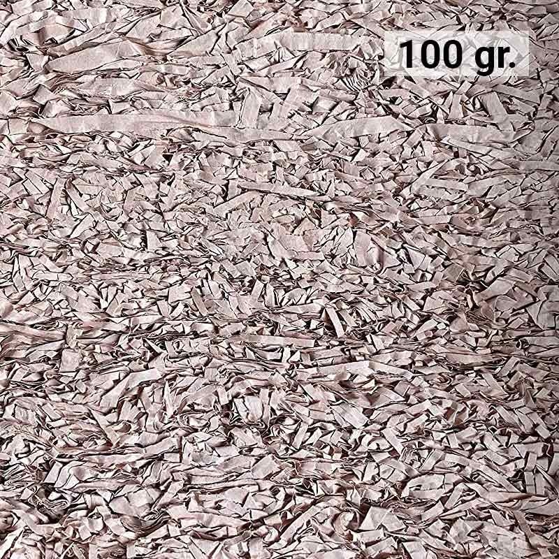 100 gr. de papel SALMÓN kraft en virutas, relleno para decoración y embalaje SALMÓN