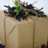 100 gr. de papel NEGRO kraft en virutas, relleno para decoración y embalaje NEGRO