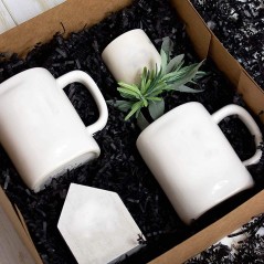 Carton kraft noir en forme de chips | Cadeaux gourmands en ligne