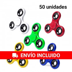 Pack de 50 Spinners de metal en colores variados.