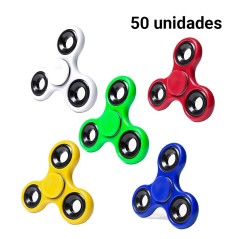 Pack de 50 Spinners de metal en colores variados.