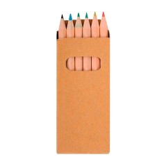 Boîte de 6 mini crayons de couleur - Cadeaux gourmands en ligne