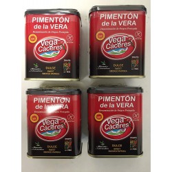 Pack 4 latas de pimentón ahumado Dulce - Latas de 75 g -