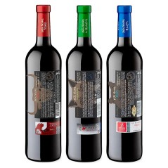 Estuche Pata Negra con 3 botellas de vino con denominación de origen de 75 cl - Regalos Gourmet Online