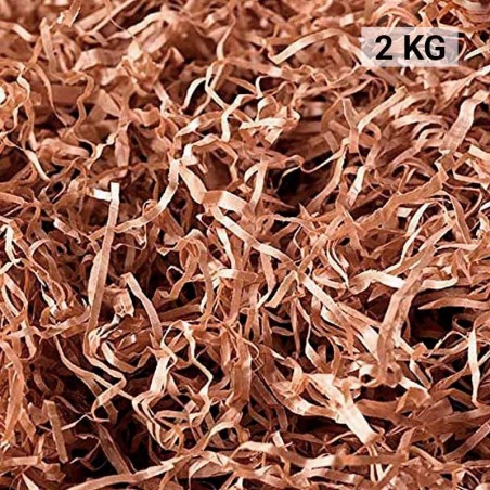 2 KG de papier kraft déchiqueté, remplissage pour la décoration et l'emballage