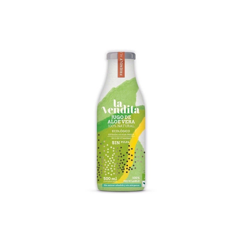 Jugo de Aloe Vera 100 % Natural |La Vendita | Sin Pulpa | 500 ml