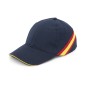Casquette bleu marine avec drapeau espagnol