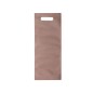 Brown non-woven bag for 75cl wine bottles.