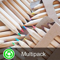 Regalos para niños. 50 packs de estuches con 12 mini lápices.