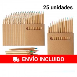 25 Packs de 12 mini lápices