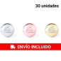 30 Bálsamos Labiales Aroma Vainilla - 3 Colores Surtidos