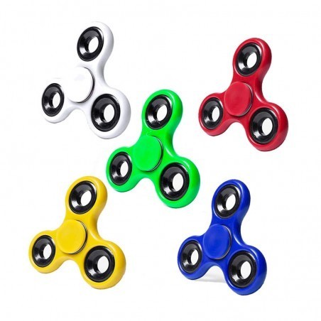 10 Spinners en métal aux couleurs assorties.