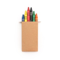 Pack de 15 estuches de ceras de colores.