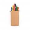 10 Cardboard Box with Assorted Crayons