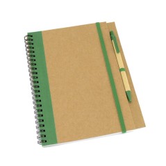 Cahier avec stylo intégré