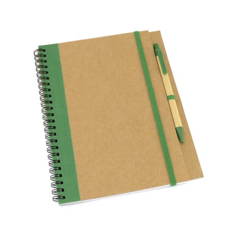 Cahier avec stylo intégré