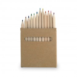 Caja cartón de 12 mini lápices