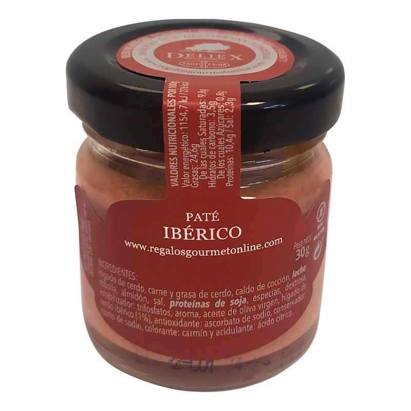 Miniature de 30 grammes de pâté ibérique Deliex