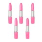 10 Lipstick Shaped Pens Pink