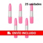 25 Bolígrafos Forma Pintalabios Rosa