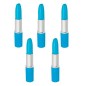 10 Blue Lipstick Shaped Pens