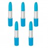 25 Blue Lipstick Shaped Pens