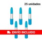 25 Blue Lipstick Shaped Pens