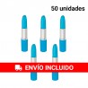 50 stylos bleus en forme de rouge à lèvres