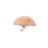 50.Set of 20 cm Natural Wooden Fans for Weddings