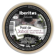 Paté de jabali con pasas al Pedro Ximenez de Iberitos