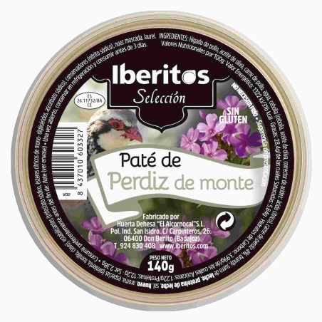 Pate of partridge (140 g)