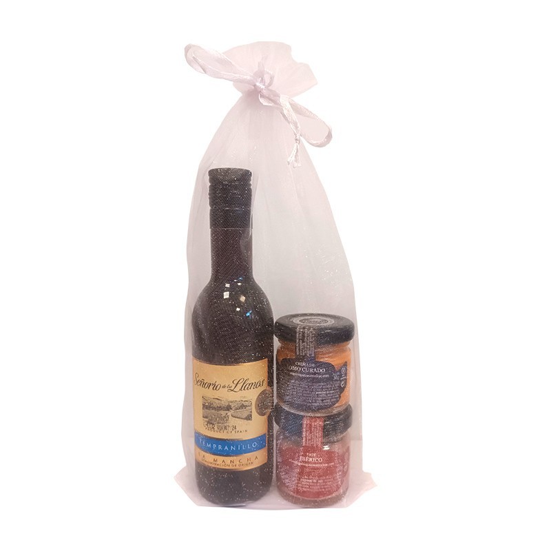 Pack Wine "Senorio de los Llanos" with two pâtés for communions