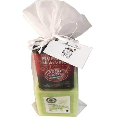 Pack for gift pimenton de la vera and natural olive soap