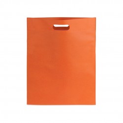 Fabric bag with die-cut handle Orange