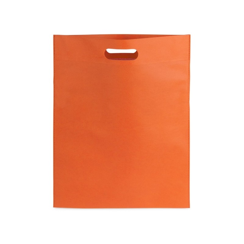 Fabric bag with die-cut handle Orange