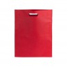 Bolsa de tela con asa troquelada Roja