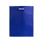 20 blue fabric bags with die cut handles