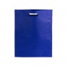 20 blue fabric bags with die cut handles