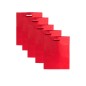 20 Red fabric bags with die cut handles