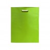 100 Cloth bags with die-cut handle Green