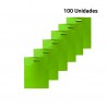 100 Sacs en tissu avec poignée découpée Vert