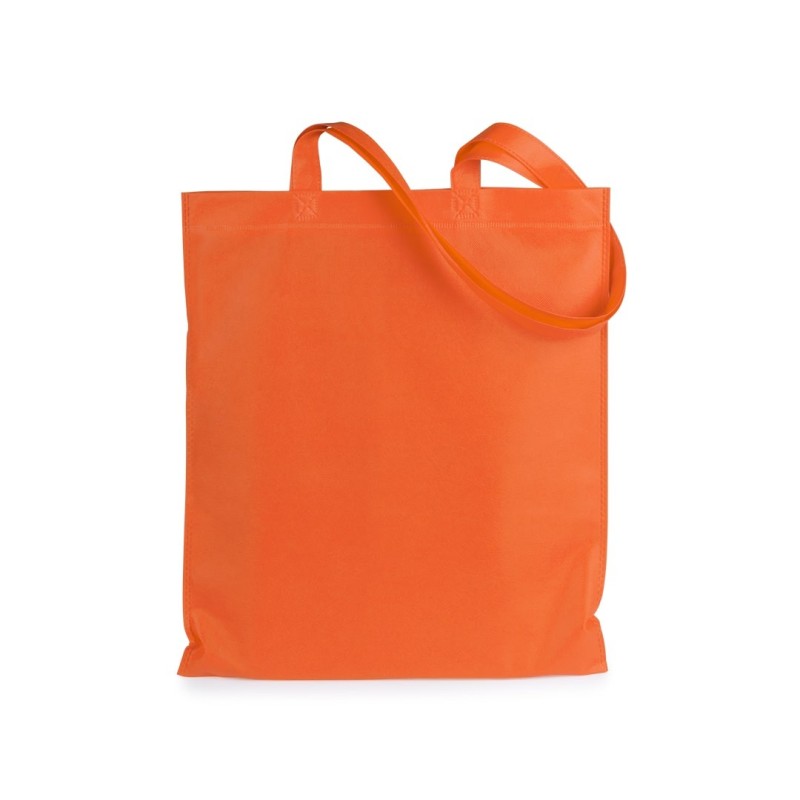 Sac en tissu orange avec poignées