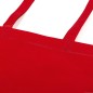 Tote bag with cloth handles Red