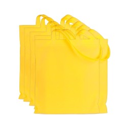 100 Yellow Fabric Bags with Handles | Online Gifts