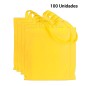 100 Bags with yellow cloth handles