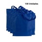 100 blue cloth handle bags