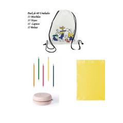 Ensemble d'anniversaire pour enfants original sac à dos + crayon flexible + cadeaux yoyo