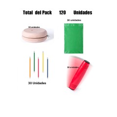 Pack 30 jeux Rondux + 30 crayons + 30 yoyos en bois