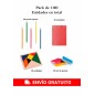 Coffret cadeau d'anniversaire original 30 crayons avec gommes + 30 puzzles casse-tête + 30 jeux de gommes sous forme de livre